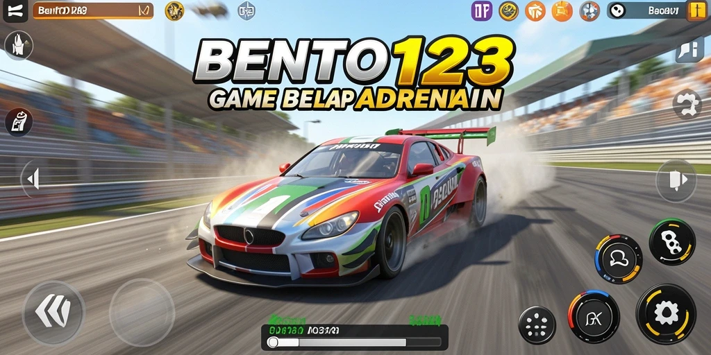 Tampilan aksi balap yang seru di BENTO123.