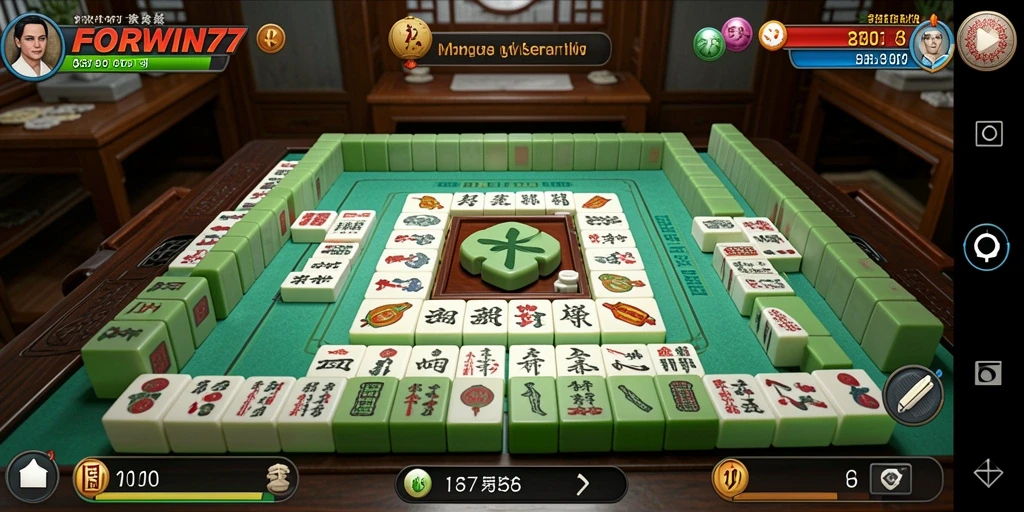 Tampilan gameplay Mahjong yang menarik dan seru.
