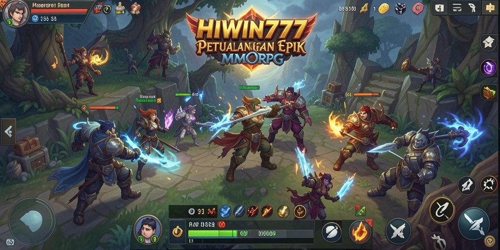 Gameplay menarik HIWIN777 dalam dunia MMORPG yang luas.