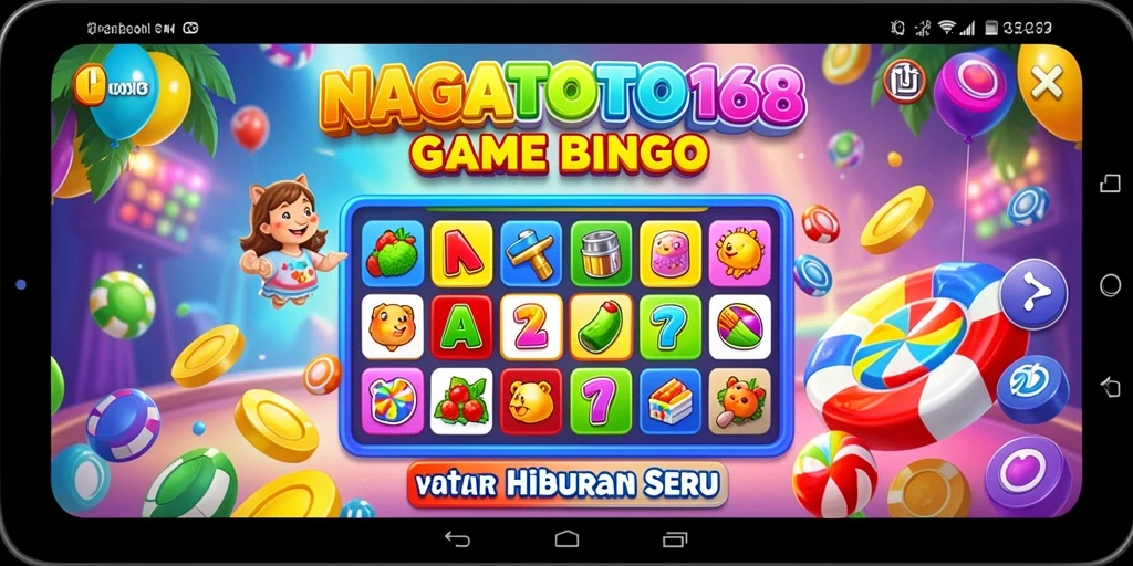 Screenshot gameplay NAGATOTO168 yang menunjukkan suasana seru permainan Bingo.