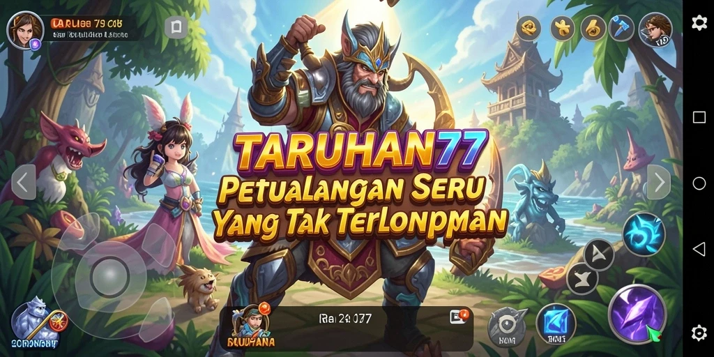 Tampilan gameplay seru dengan grafik yang memukau dalam TARUHAN77.