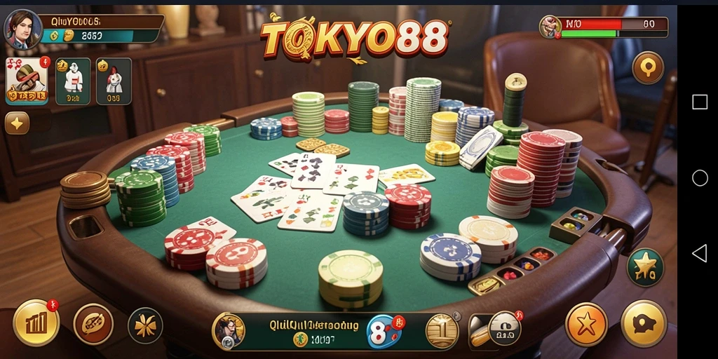 Tampilan gameplay QiuQiu yang menarik di TOKYO88.